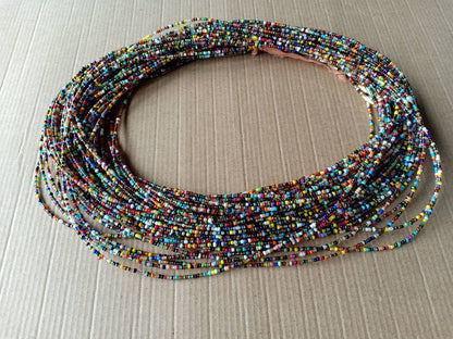 Handmade Waist Beads for Women/African Beaded Body Jewelry/Boho Style, Weight Loss, Belly Chain, Custom Size