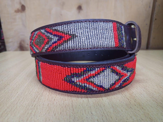 Maasai belt, Leather belt, Beaded belt, Handmade belt, Christmas gifts for loved ones African beaded belt, unisex belt, Casual belt, Boho