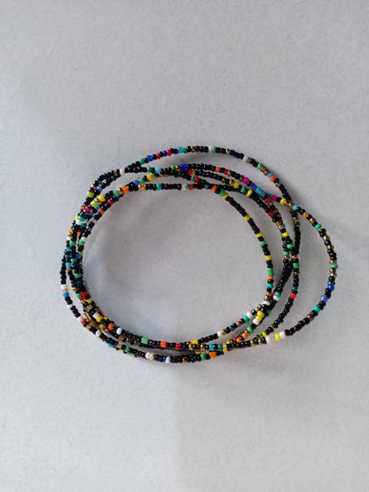 Handmade Waist Beads for Women/African Beaded Body Jewelry/Boho Style, Weight Loss, Belly Chain, Custom Size