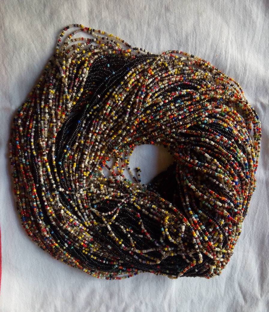Handmade Waist Beads for Women/African Beaded Body Jewelry/Boho Style, Weight Loss, Belly Chain, Custom Size